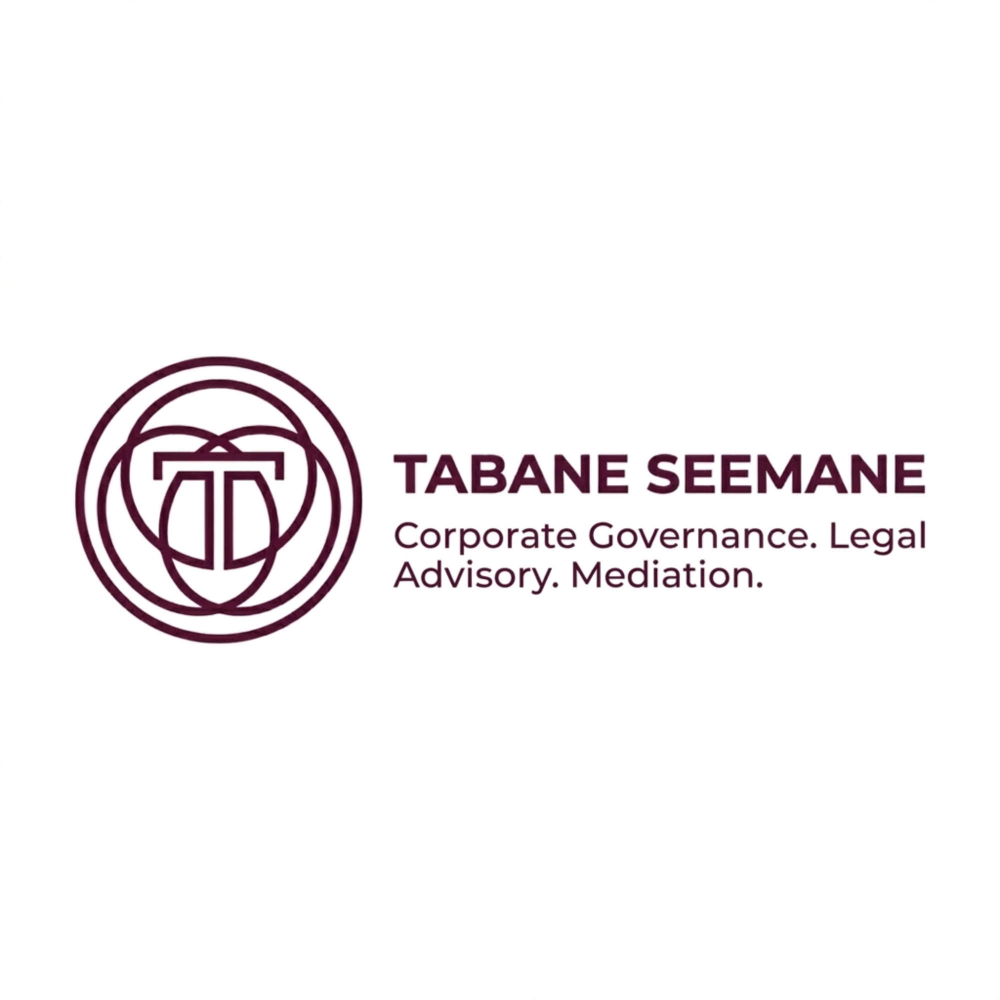 Tabane Seemane (Pty) Ltd Corporate Governance, Legal Advisory and Mediation Logo